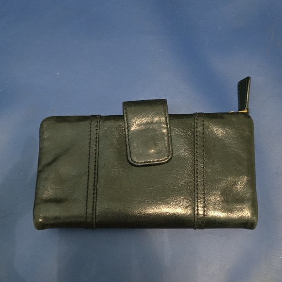 Fossil Black Leather Long Live Vintage Clutch Wallet‎ Organizer - Picture 9 of 10